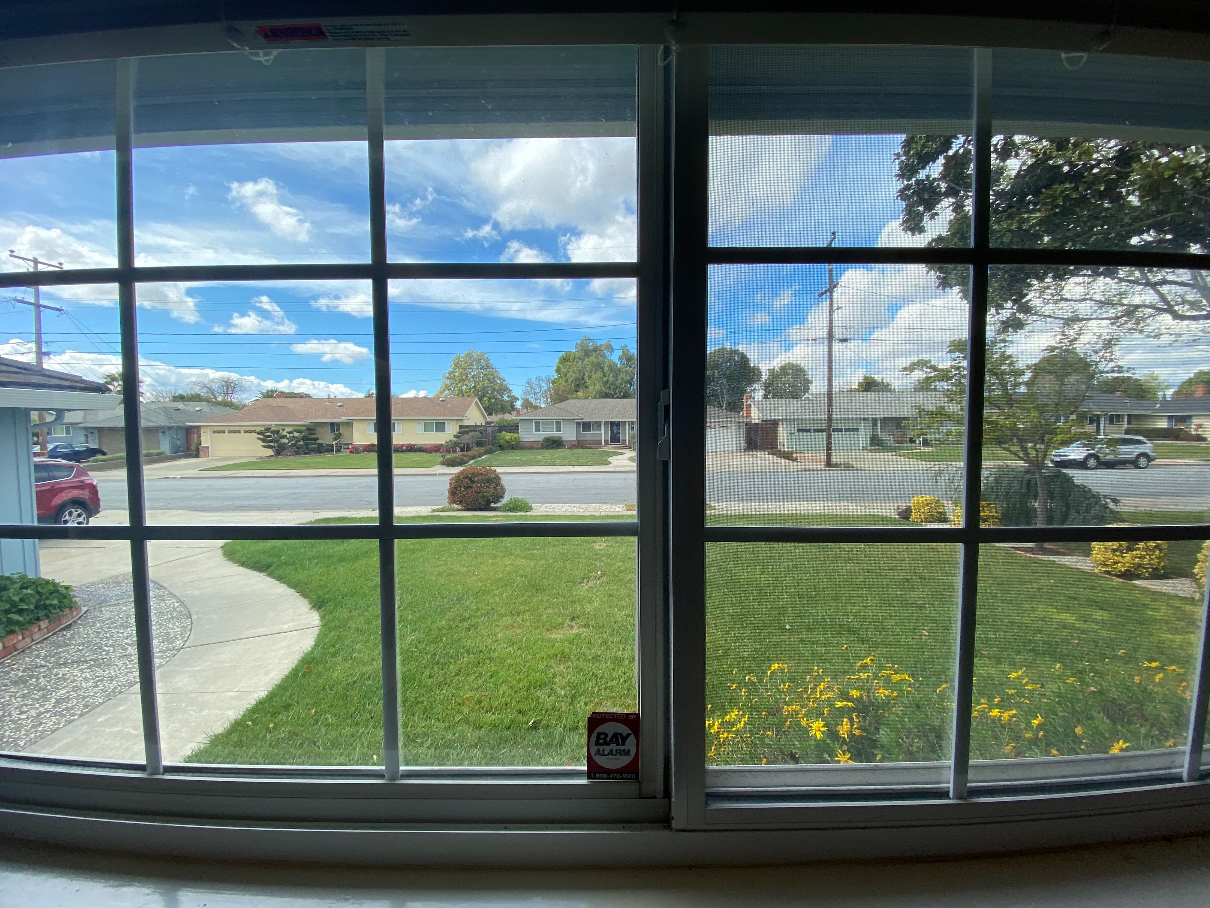 driveway through a window