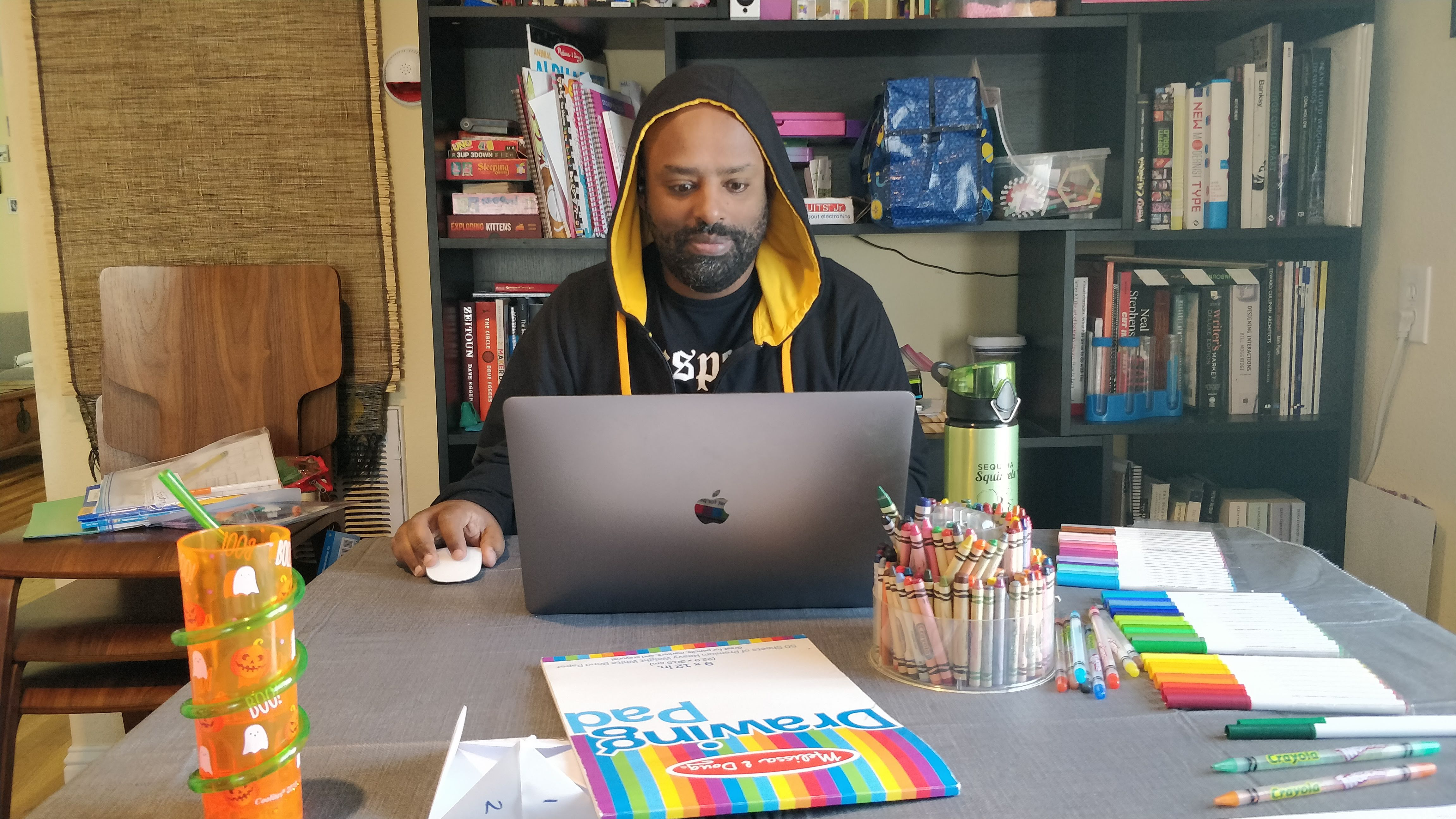 web designer working from home